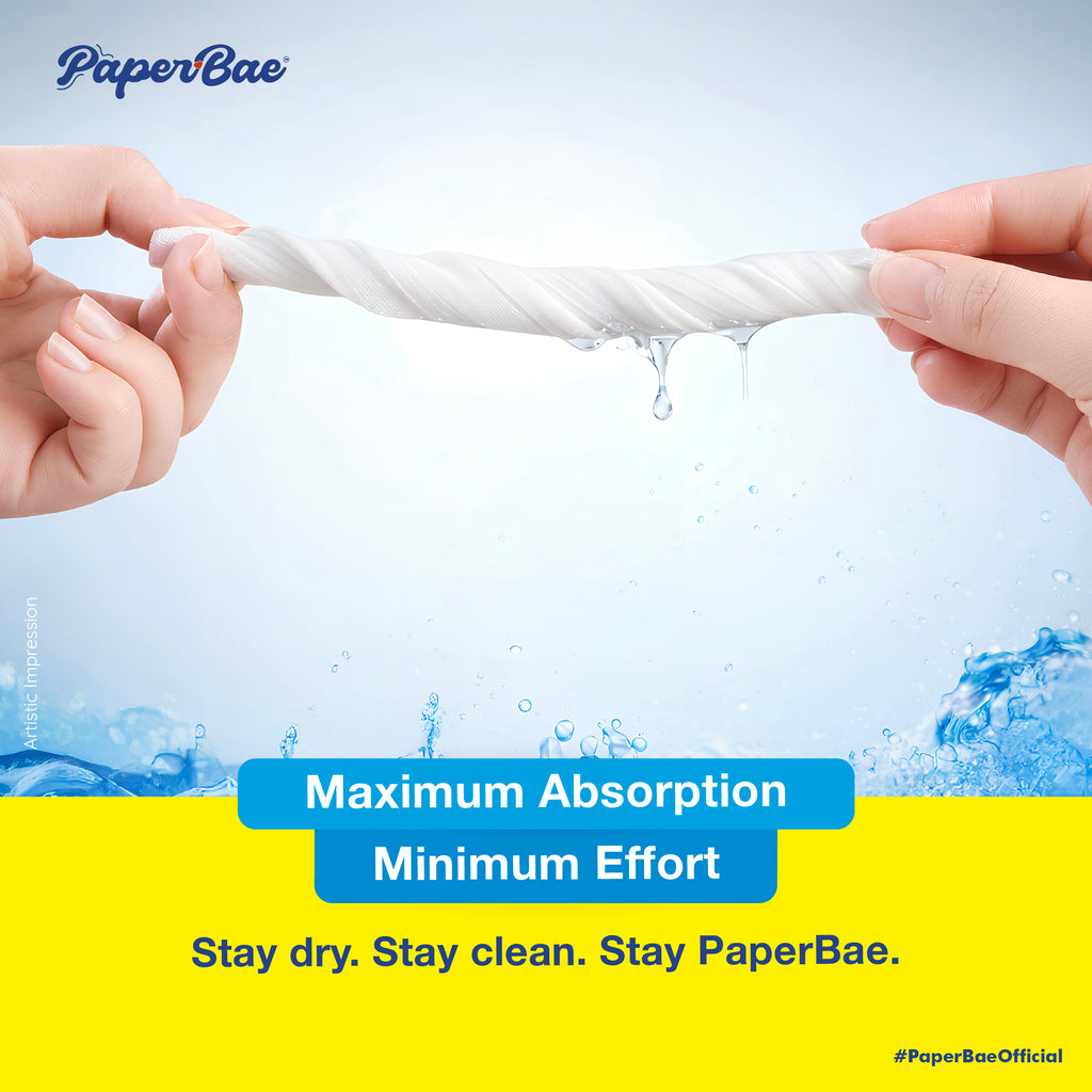 PaperBae Hang & Pull Kitchen Towels | 2 Ply | 120 Pulls