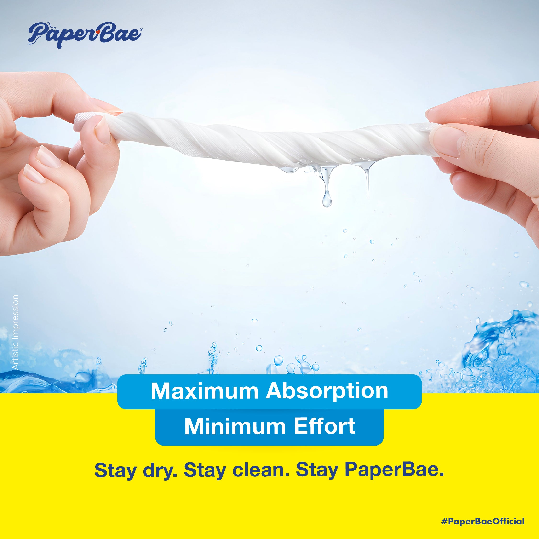 PaperBae Hang & Pull Kitchen Towels | 2 Ply | 120 Pulls