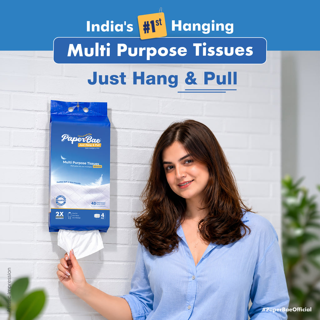 Imported Hanging multipurpose Tissues | 4 Ply | 300 Pulls