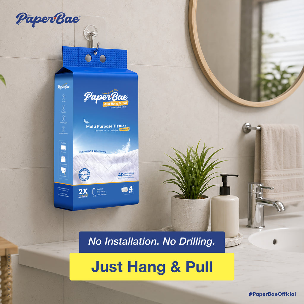 Imported Hanging multipurpose Tissues | 4 Ply | 300 Pulls