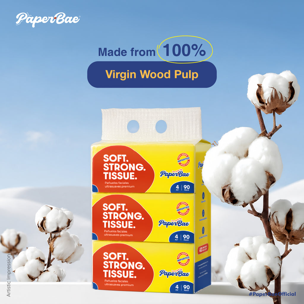 Imported Table Top Tissues | 4 Ply | Pack of 3| 270 Pulls